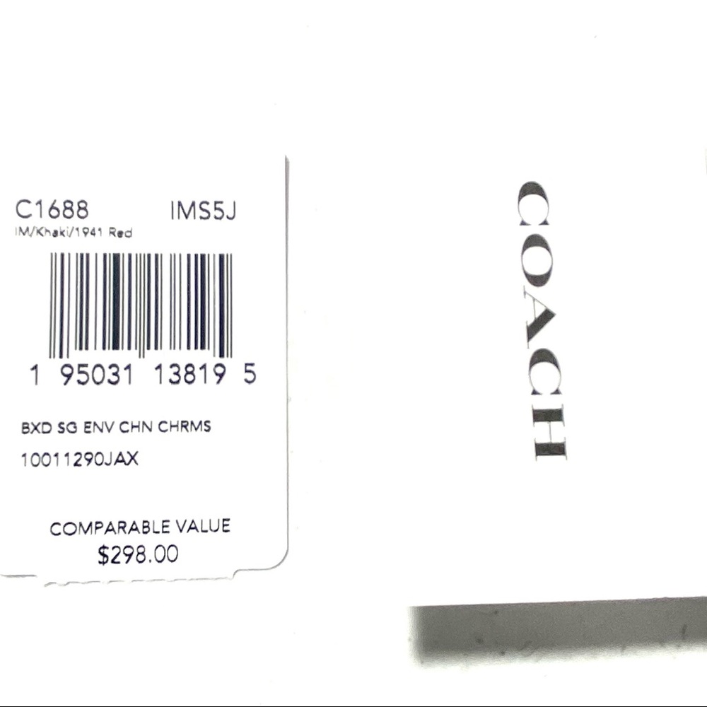 Coach Wallet w/ Chain Slim Envelope Gift Box - Picture 16 of 16